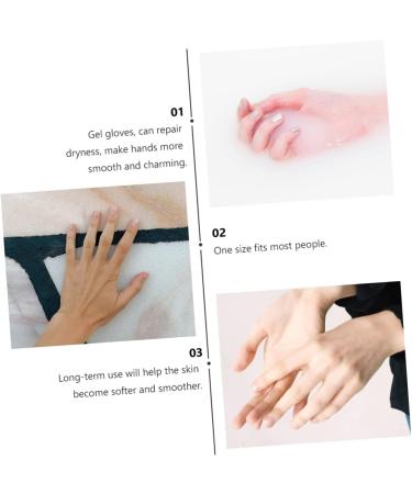 minkissy 2 Pairs Gel Moisturizing Gloves Cracked Hands Repair Gloves Hydrating Gloves Cracked Gloves Healing Gloves for Dry Cracked Hands Hand Gloves Hand Lotion Gloves Dryness Spa - Buy Online on GoSupps.com