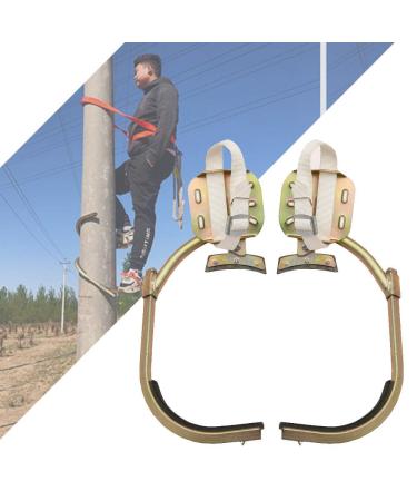 Crampons tree steel rust -free steel tree climbing equipment adjustable pole climbing spikes for electrical workers climbing rod water pipe climbing 250 model