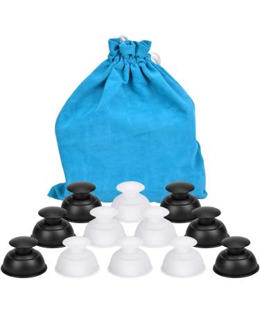 12pcs Silicone Cupping Therapy Set | Professional Vacuum Cups for Anti Cellulite Massage and Pain Relief - Buy Online on GoSupps.com
