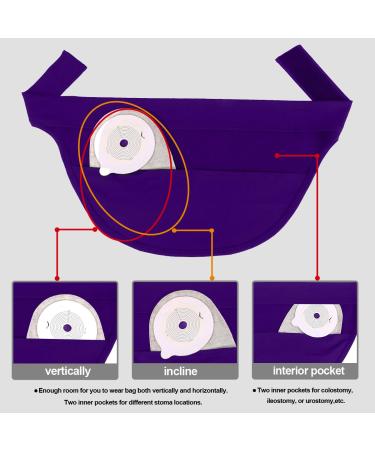 Adjustable Lightweight Stoma Bag Cover with Inner Pocket | Ostomy Belt for Men & Women (M) - Buy Online on GoSupps.com