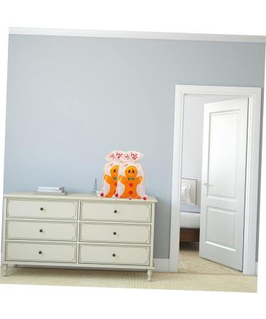 Healvian 6pcs Adorable Bags Portable Christmas Sweets Pouches Printed Draw Ginger Kids Candy Man 15x23cm Assorted Color - Buy Online on GoSupps.com