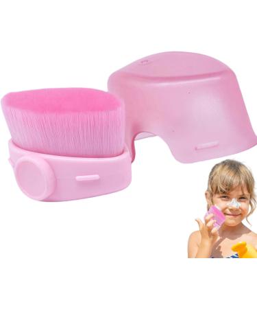 Sunscreen Brush for Kids | Precise Control Sunblock Applicator for Kids with Quick-Drying Fiber Bristles Cosmetic Brushes for Liquid Foundation Contour Pink - Buy Online on GoSupps.com