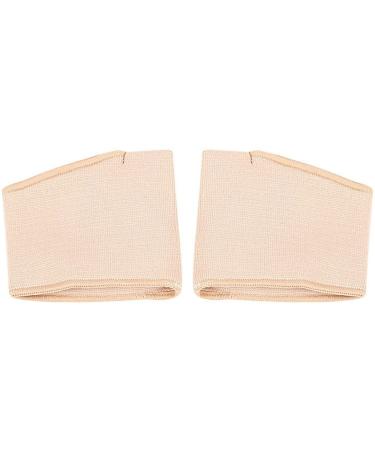 WXHZHQ pair of midfoot cushions for women and men half toe bale sole forefoot gel pads pillows half sock prevents bubbles diabetic feet beige L