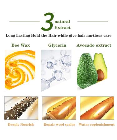 Smooth Hair Styling Stick 2.7Oz 75g - Non Greasy Hair Pomade Wax Stick for Edge Control and Styling - Buy Online on GoSupps.com