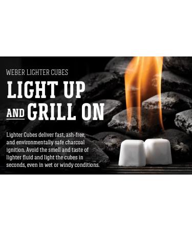 Weber Lighter Cubes White 24-Piece Pack - Fast Lighting Solution - Buy Online on GoSupps.com