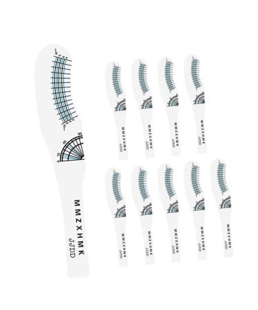 FOMIYES 10pcs Eyelash Measuring Ruler Eyelashes Lash Ruler Length Ruler Curly