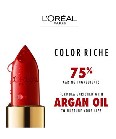 L'Oreal Paris Colour Riche Original Satin Lipstick 129 Montmarte - Long-Lasting Satin Finish - Buy Online on GoSupps.com
