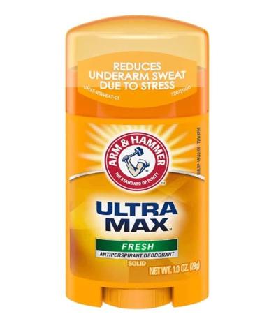 Arm & Hammer Ultra Max Invisible Solid Antiperspirant Deodorant Fresh 1 Ounce Travel Size (Pack of 10) - Buy Online on GoSupps.com