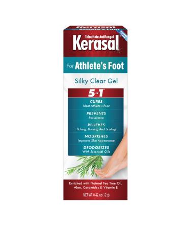 Kerasal 5-in-1 Athlete's Foot Silky Clear Gel, 0.42 oz - Buy Online on GoSupps.com