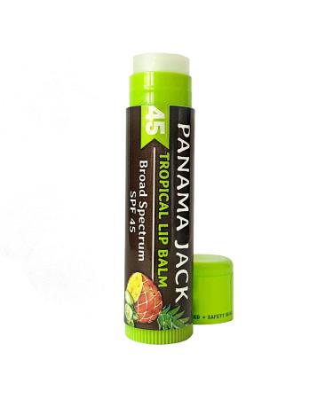 Panama Jack Sunscreen Lip Balm - SPF 45 Broad Spectrum UVA-UVB Sunscreen Protection Prevents & Soothes Dry Chapped Lips Tropical 2-pack Tropical Pack of 2 - Buy Online on GoSupps.com
