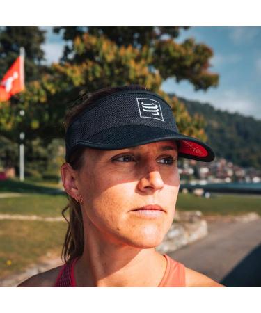 Buy COMPRESSPORT Unisex Visor - One Size Black/Red | International Shipping Available - Buy Online on GoSupps.com