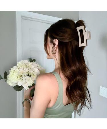 4.1 Inch Upgraded Large Claw Clips for Women Thick Hair - 8 Pack Strong Hold Hair Clips for Girls - Black Leopard Design - Buy Online on GoSupps.com