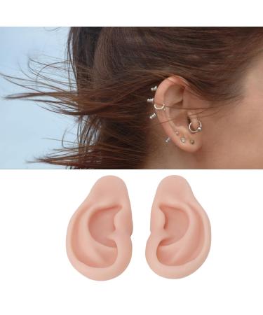 Silicone Ear Model - Medium Skin Color for Earrings Display and Piercing Practice - Buy Online on GoSupps.com