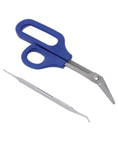 Long Handled Toenail Handle Scissors Nail Scissors with Nails File Pedicure Tools Accessories Set for The Elderly