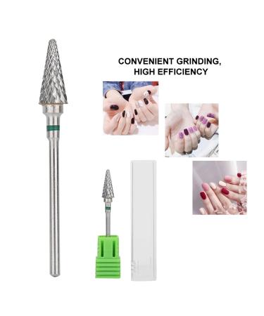 Nail Drill Tool Bits for Acrylic Nails Tungsten Steel Nail Art Manicure Drill Bits Carbide Nail Drill Bits Electric Pedicure Manicure Grinding Head Nail Art Tools for Home Salon Green label - Buy Online on GoSupps.com