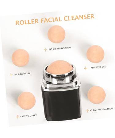 Balacoo 1pc Facial Oil Absorbing Ball Face Tools Oil Absorbing Roller Facial Oil Control Tool Makeup Clean 5x2.8cm Black - Buy Online on GoSupps.com