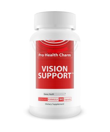 Pro Health Charm Vision Support - Improved Formula - Our Best Vision Pills For Eyes - Eye Vitamins For Vision Focus - Natural Vision Pills Eye Supplements For Adults 50 Blurry Vision Improvement Pills