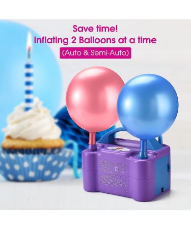 NuLink Electric Portable Dual Nozzle Balloon Inflator Pump 600W - Purple Party Decoration Tool - Buy Online on GoSupps.com