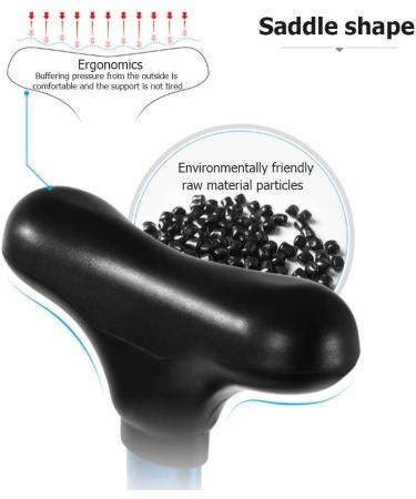 Adjustable Folding Metal Walking Cane Elbow Crutches Ergonomic Underarm Fracture Height Anti-Slip Disabled Stick Arm Single-Turn Thickened Hard Aluminum Alloy Increased Anti-Slip Innovate - Buy Online on GoSupps.com