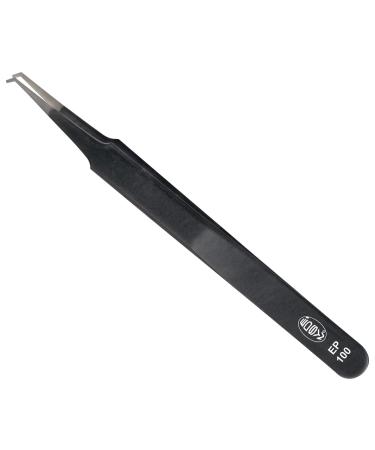 Tweezers curved/flat 114 mm tweezers and replacement tips 1 piece EP 100