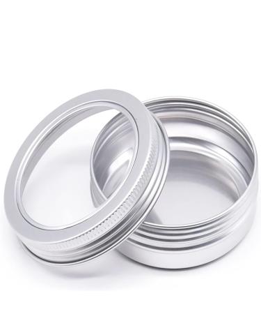 Zeoabsy 100 Pcs 150ml Silver Aluminum Cans with Screw Cap - Perfect for DIY Ointments Candle Making Cosmetics & Shaving Soap - Buy Online on GoSupps.com