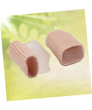 Healifty Silicone Gel Toe Separator Caps - Hammer Toe Sleeves for Toe Cushion Brace and Eversion Correction - 1 Pair Beige - Buy Online on GoSupps.com