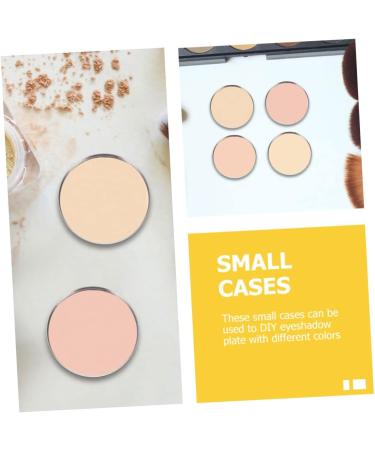 Housoutil Women Supplies 50pcs Eye Shadow Disk Travel Highlighter Stainless Steel Cosmetic Plate - Buy Online on GoSupps.com