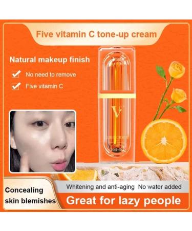 Five Vitamin C Brightening Cream Five Vitamin C BB Cream Skin Correction BB Cream Brightening Lazy Concealer Suitable for All Skin Types 1ps - Buy Online on GoSupps.com