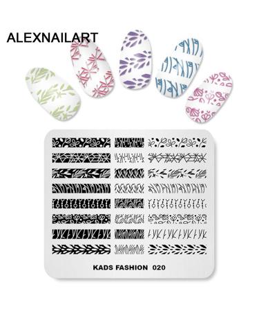 4-Piece Nail Stamping Plate Set - Imperial Crown & Chinese Mahjong - DIY Nail Art Stencils for Manicure - Buy Online on GoSupps.com