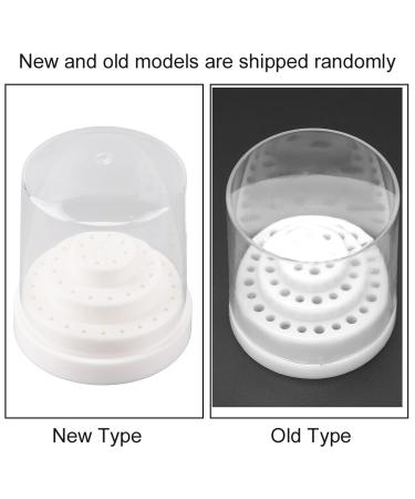 Easy Carry Nail Drill Case - Neat & Clean Container for Home & Salon - White - Buy Online on GoSupps.com