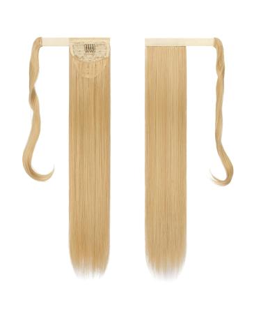Buy Fish Long Smooth Ponytail Hair Extension - 60cm Synthetic Braid for Women & Girls - Strawberry Blonde Bleach Blonde 27/613# - International Shipping Available - Buy Online on GoSupps.com
