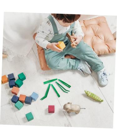 ULTECHNOVO 6pcs Kids Collection Tweezers - Craft & Science Tools for Toddlers - Plastic Forceps Green - Buy Online on GoSupps.com