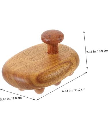 Hapinary Wooden Massage Brush & Comb Set - Handheld Scalp Massager Tool for Relaxation & Hair Care - Buy Online on GoSupps.com