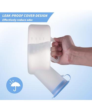 AWOKEN Women's Reusable Urinals (2Pack), 32oz Wide Base, Spill-Proof, Portable Travel Pee Bottle - Buy Online on GoSupps.com