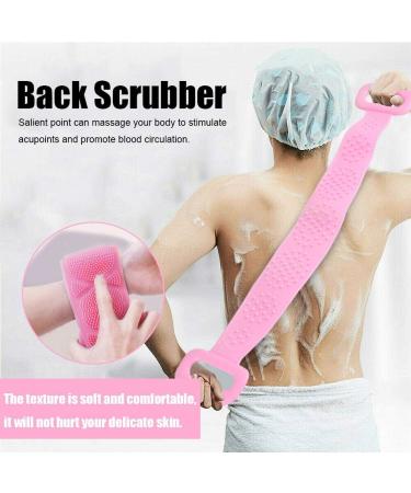 Double-Sided Silicone Back Brush & Body Washer - Shower Cleaning Tool for Men & Women - International Shipping - Buy Online on GoSupps.com