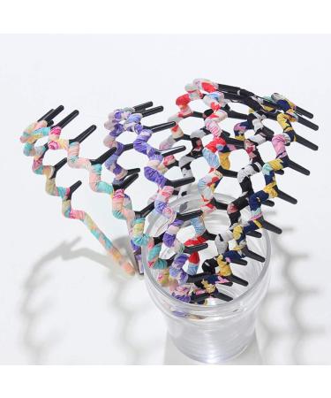 Frcolor Bohemia Headband - Plastic Teeth Comb Hair Accessories for Women & Girls - Shark Tooth Fabric Hair Tie - Buy Online on GoSupps.com