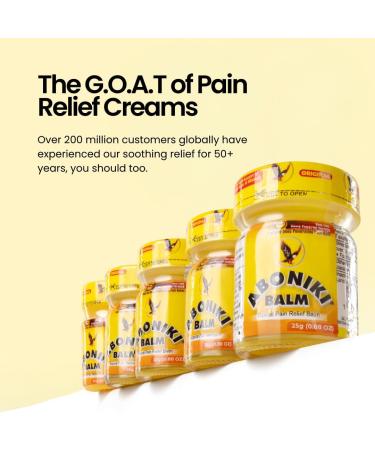 Aboniki Balm - Powerful Pain Relief for Sore Muscles & Joints | Anti-Inflammatory Muscle Rub | Original Strength (Yellow Formula) - 12 Glass Jars - Buy Online on GoSupps.com