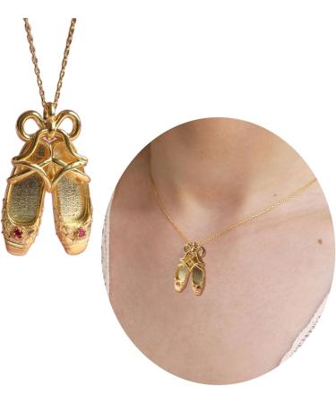Oralgos Fashionable Ballet Shoe Trailer Necklace for Women - Trendy Dance Choker Wedding & Party Jewelry Silver Birthday Gift Accessory - Buy Online on GoSupps.com