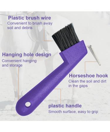 Buy HZAOPZE 2 PCs 2-in-1 Hoof Scraper & Brush - Anti-Slipping Horse Grooming Tool for Clean Hooves | International Shipping Available - Buy Online on GoSupps.com