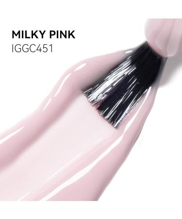 MEGIOR Jelly Pink Gel Nail Polish 15ML Milky Pink Gel Polish 1PC Nail Polish Gel Soak Off UV Gel Polish Translucent Color Neutral Gel Polish for Nail Art Manicure DIY at Home - Buy Online on GoSupps.com