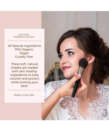 Mom's Secret 100% Natural Organic Vegan Gluten-Free Pressed Blush (Petal) - Cruelty-Free, Made in USA - 0.18 oz - Buy Online on GoSupps.com