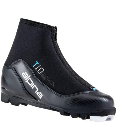Alpina T 10 Eve Womens NNN Cross Country Ski Boots 2022-40/Black-Blue
