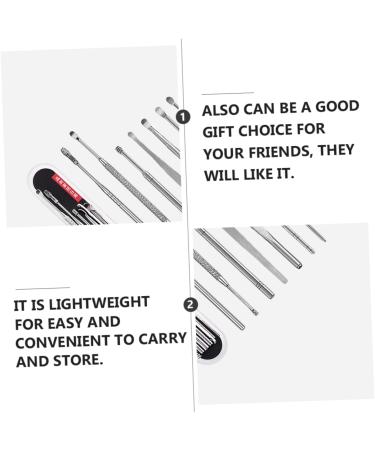 Lurrose 7pcs Ear Picking Tool Set | Stainless Steel Ear Cleaners | Ear Care Tools Set - Silver | 2 Sets - Buy Online on GoSupps.com