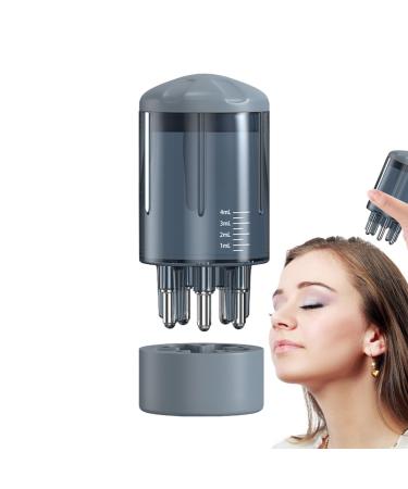 Oil applicator for scalp-scalp oil applicator Shampoo brush |Refillable hair care scale scrubber multifunctional oil dispenser for hair care blue