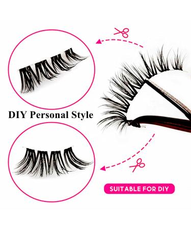 TRZLIFE Eyelash Clusters - 72 PCS DIY Individual Lash Extensions | Super Natural & Comfortable | Reusable False Eyelashes | Clear Band | 10/12/14mm Mix - Buy Online on GoSupps.com