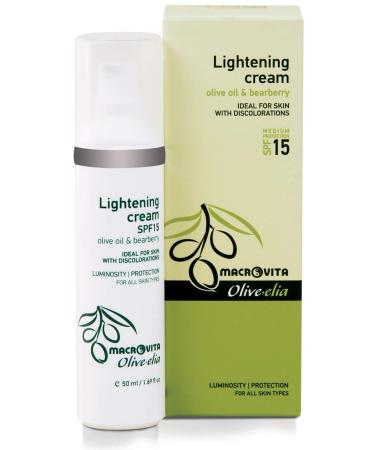 MACROVITA OLIVELIA SKIN LIGHTENING CREAM OLIVE OIL & BEARBERRY 50 ML.