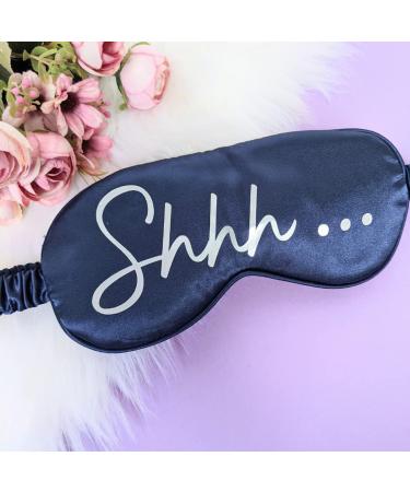 Personalised Sleep Silk Satin Eye Mask Custom Any Name Rest Sleeping Relaxing Mask Gift for Her Mothers Day Birthday Bridesmaid Hen Bridal Christmas Gift Party Favours Present HUNYLONDON (Navy) - Buy Online on GoSupps.com