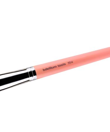 Bdellium Tools Pink Bambu 954 Duet Fiber Kabuki Brush - Professional Makeup Brush for Stippling Buffing & Blending - Soft Synthetic Fibers - International Shipping Available - Buy Online on GoSupps.com