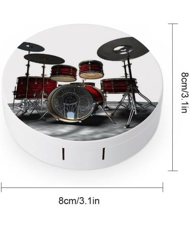 Buy Cool Drum Set Portable Contact Lens Case | Travel-Friendly Storage Box for Contacts - Buy Online on GoSupps.com