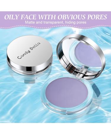 LOPHE Natural Compact Powder waterproof matt powder universal makeup powder mattifying compact for a natural shine porerefining and longlasting fixation purple lilac - Buy Online on GoSupps.com